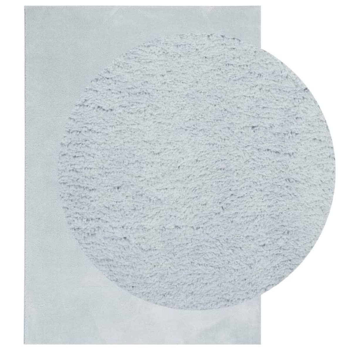 VIDAXL Tapis HUARTE a poils courts doux et lavable bleu 140x200 cm