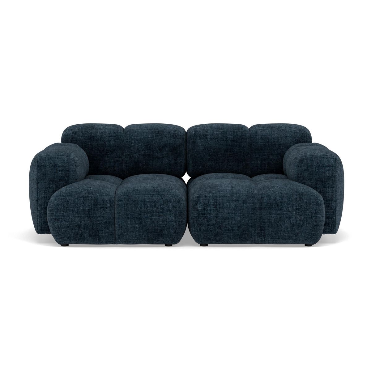 LISA DESIGN Grace - canapé modulable 2 places en velours texturé