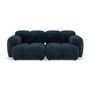 Voir la diapositive 6 : LISA DESIGN Grace - canapé modulable 2 places en velours texturé