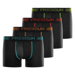 FREEGUN Lot de 4 Boxers homme Aktiv Sport Ultra 3D. Coloris disponibles : Noir