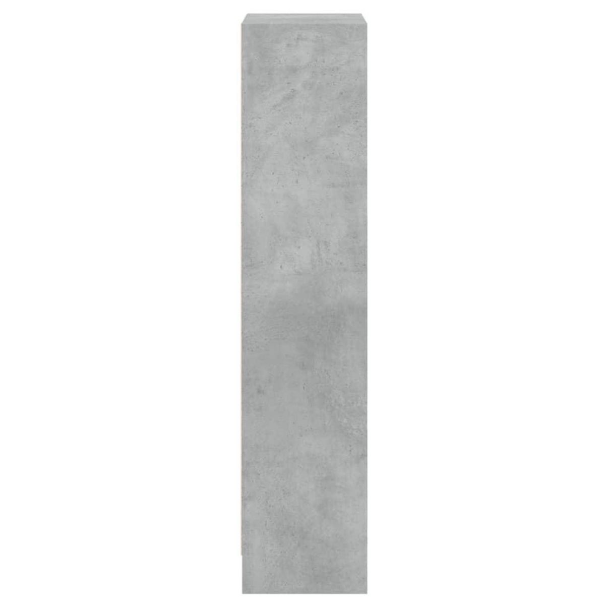 VIDAXL Bibliotheque a 3 niveaux gris beton bois d'ingenierie