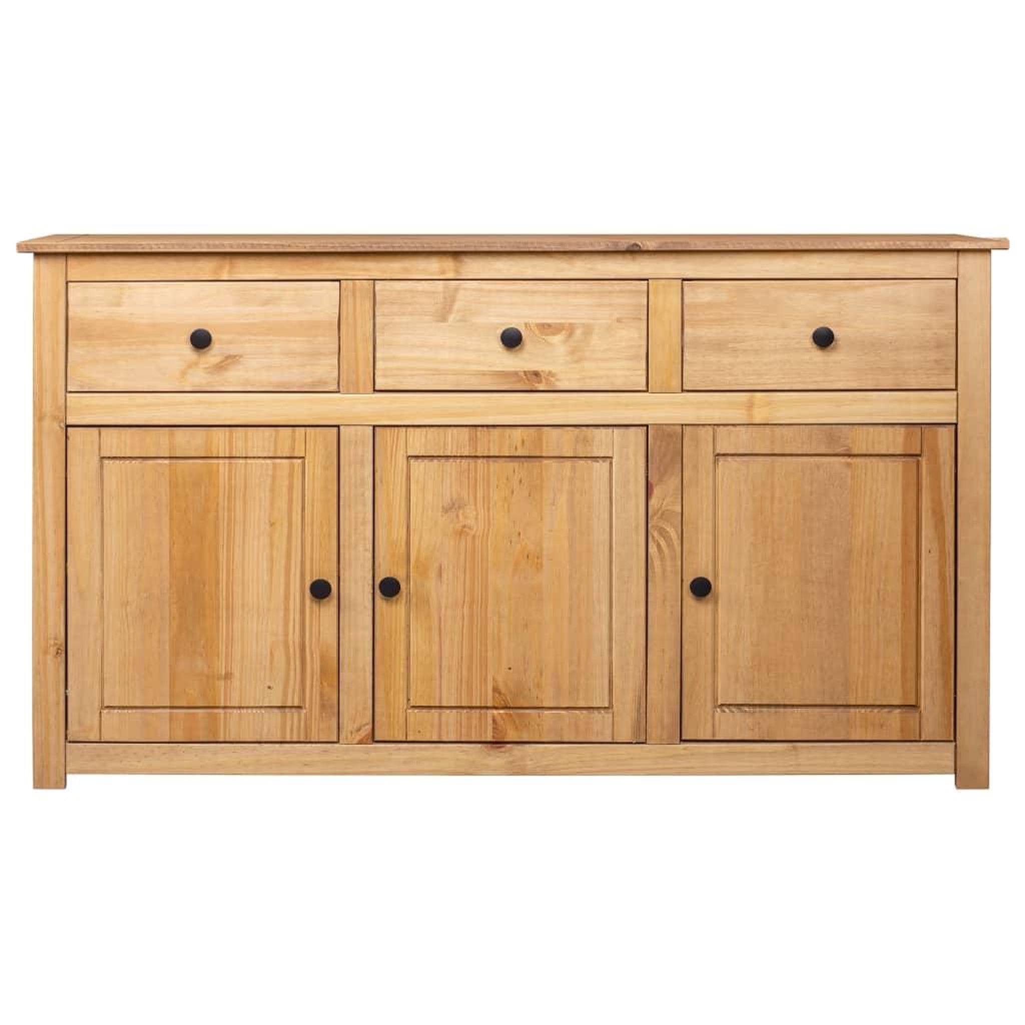 Voir la diapositive 2 : VIDAXL Buffet 135x40x80 cm Pin solide Assortiment Panama