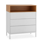 VS VENTA-STOCK Commode Nieve 3 tiroirs couleur Blanc