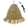 Voir la diapositive 1 : Lumisky Suspension d'extérieur avec câble BIG ANAFI Beige Fibre naturelle D100 cm