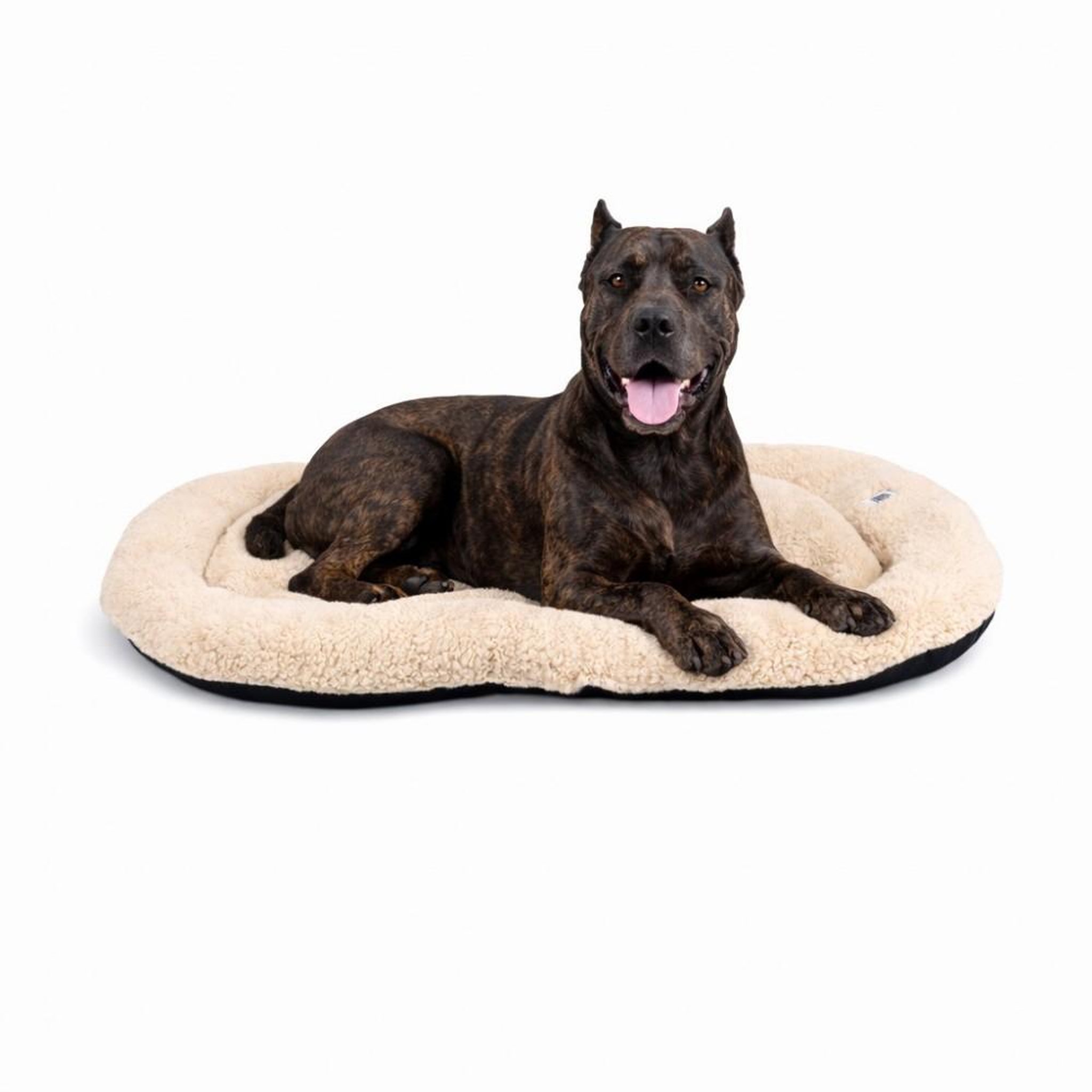 Voir la diapositive 1 : MON AMI LUKI Coussin ovale antidérapant tissus mouton pour chien