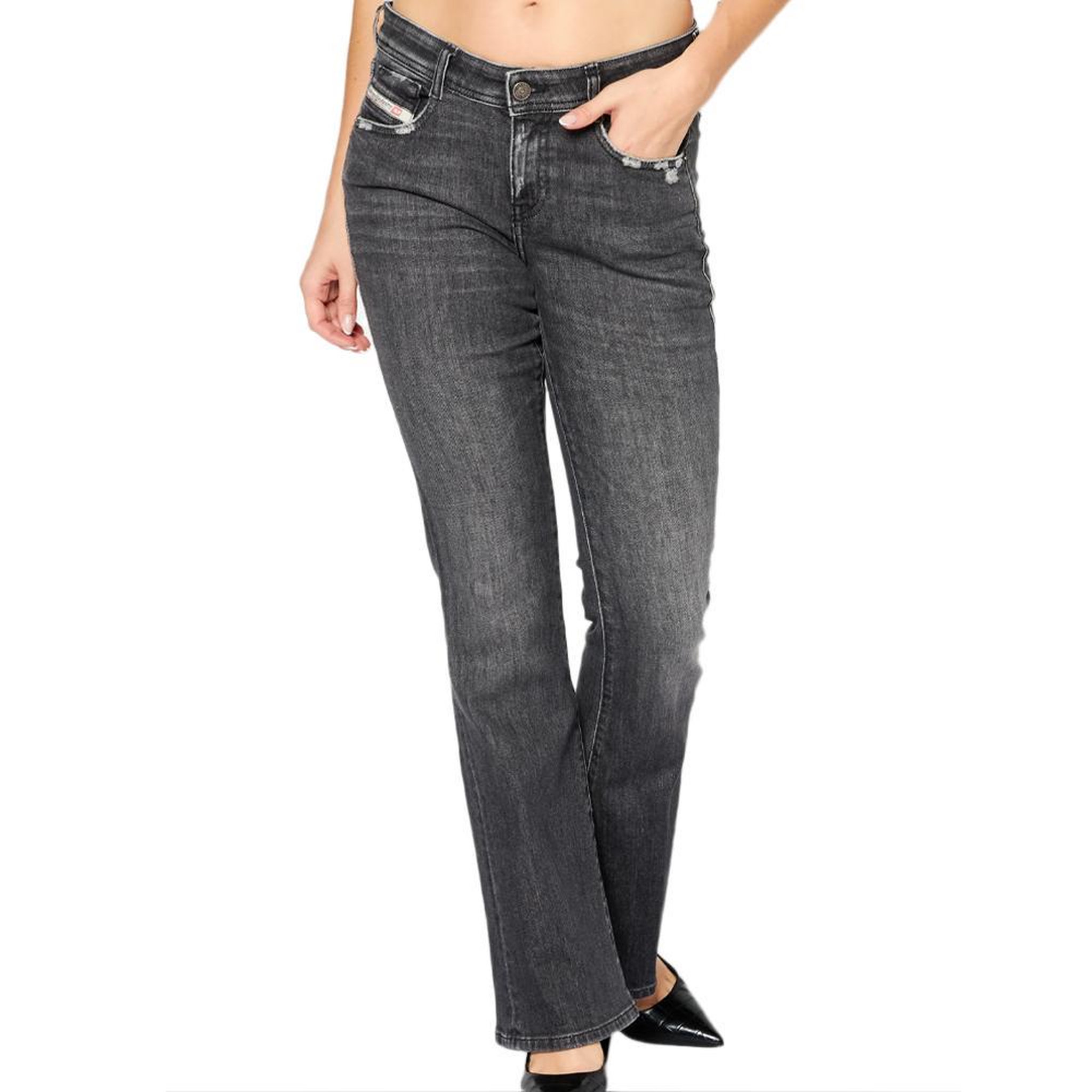 DIESEL Jean Slim Fit  Femme Diesel 1969 Debbey. Coloris disponibles : Gris