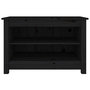Voir la diapositive 3 : VIDAXL Banc a chaussures Noir 70x38x45,5 cm Bois de pin massif