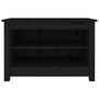 Voir la diapositive 3 : VIDAXL Banc a chaussures Noir 70x38x45,5 cm Bois de pin massif