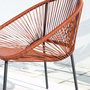 Voir la diapositive 6 : CONCEPT USINE Salon de jardin 2 places avec table terracotta ACAPULCO