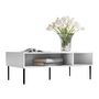 Voir la diapositive 4 : BEST MOBILIER Lavaggi - table basse - 2 niches - 110 cm