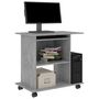 Voir la diapositive 3 : VIDAXL Bureau d'ordinateur Gris beton 80x50x75 cm Bois d'ingenierie