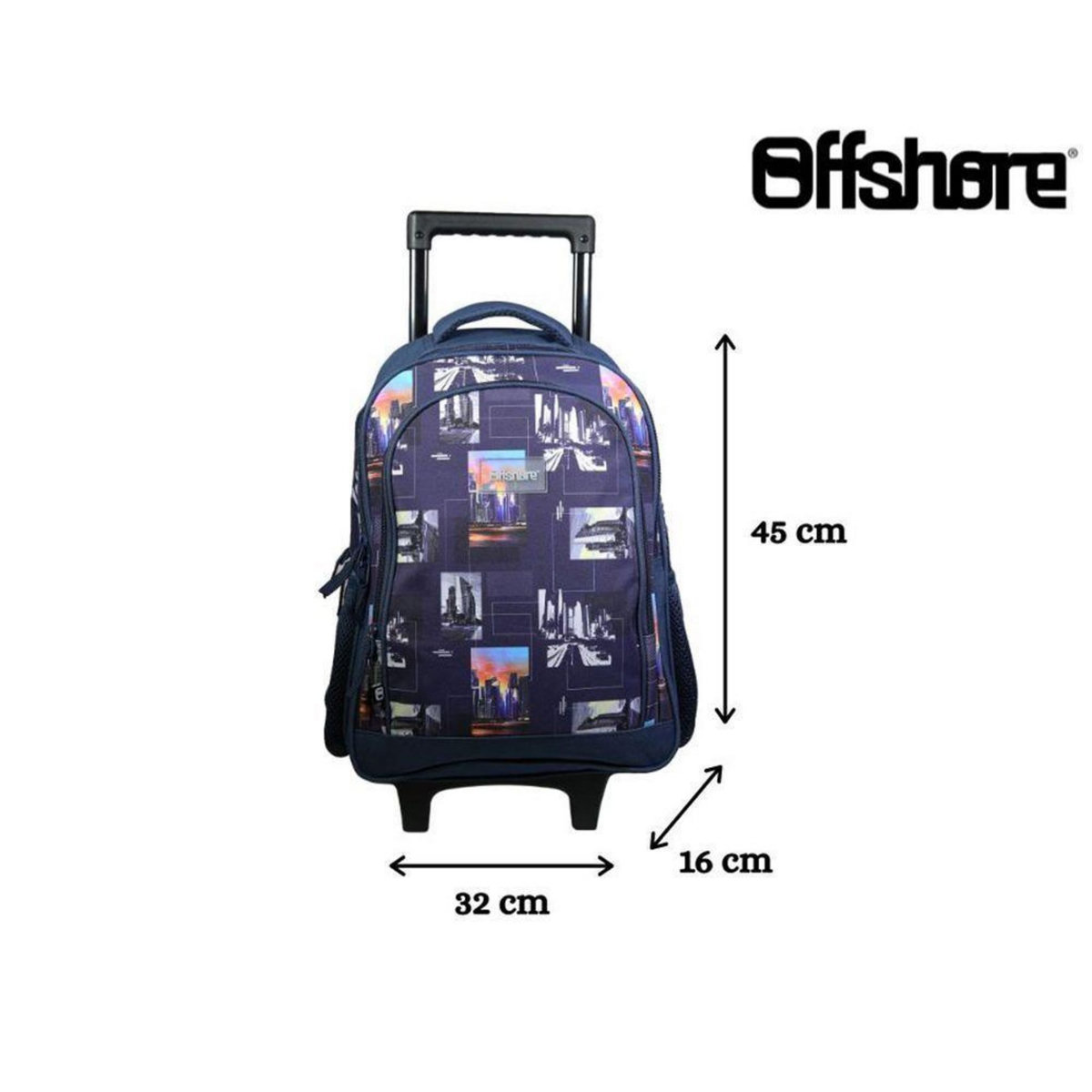 Bagtrotter BAGTROTTER Sac à dos à roulettes Offshore City Ville Bleu