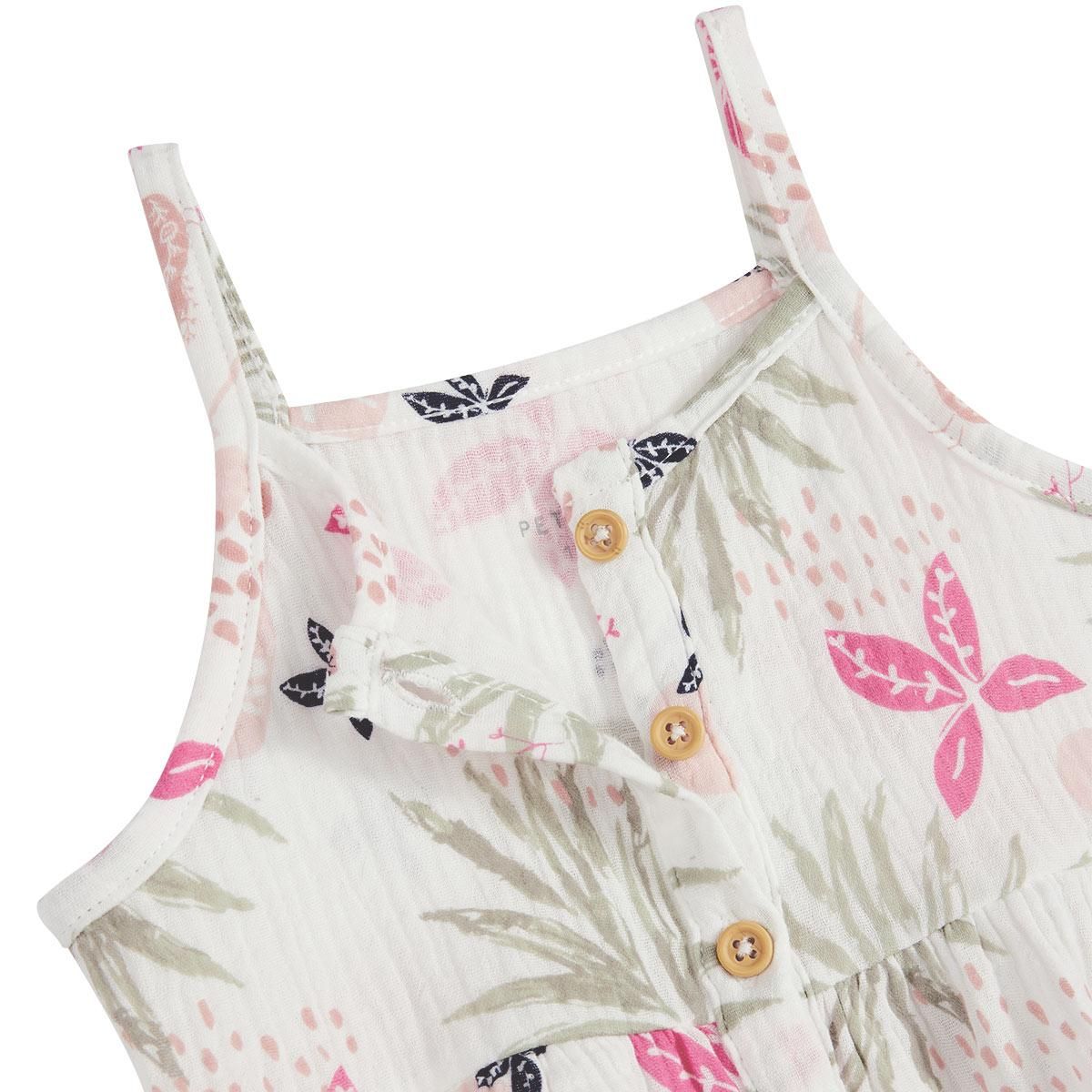 Petit Béguin Robe enfant en gaze de coton Calipso