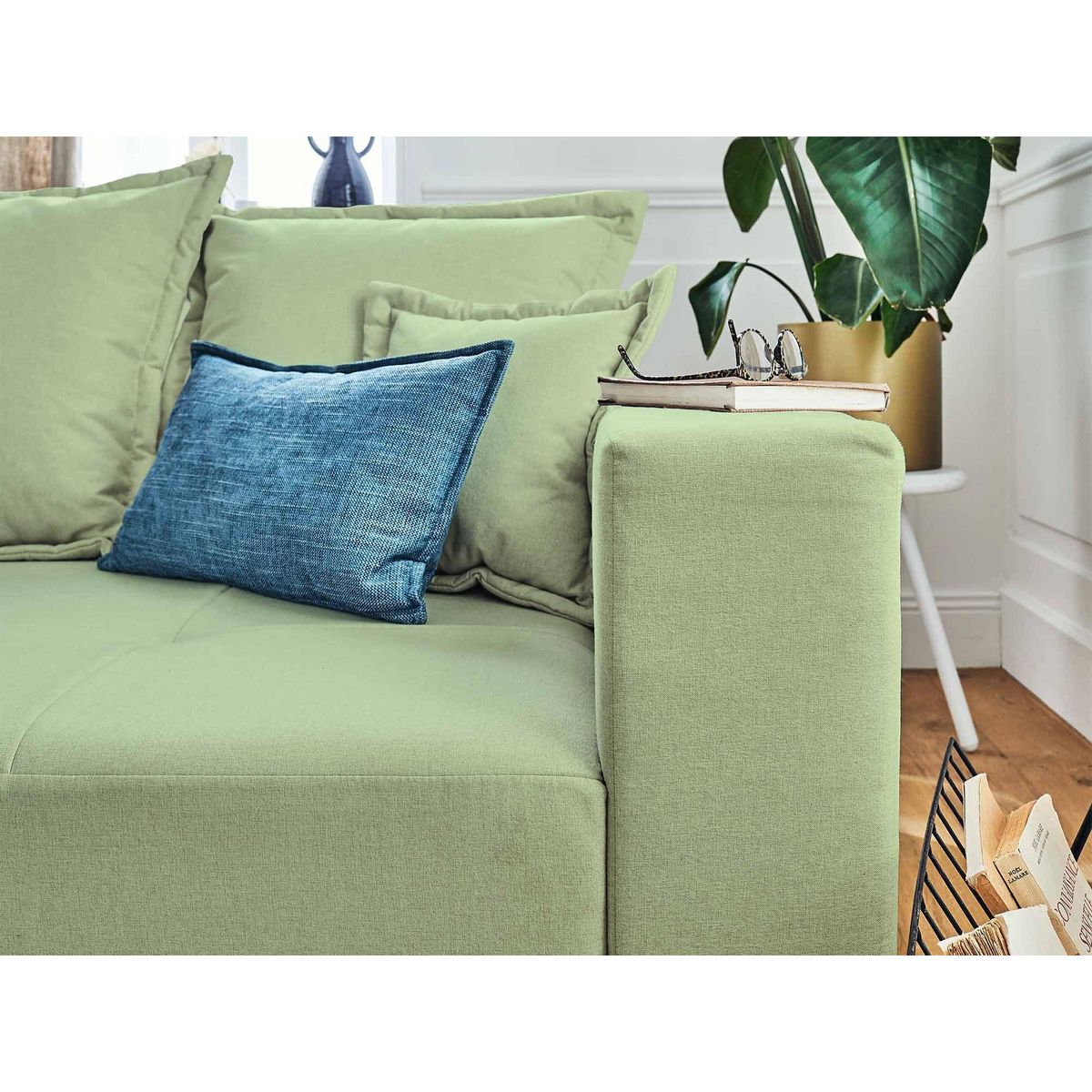 LISA DESIGN Lys - canapé droit 4 places - en tissu