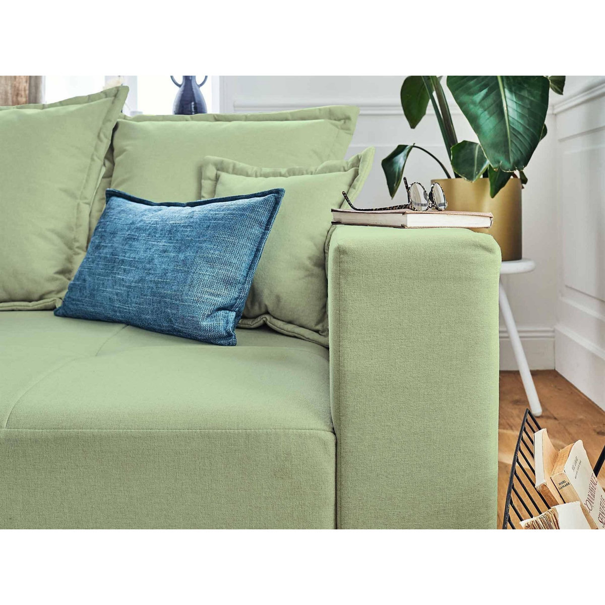 LISA DESIGN Lys - canapé droit 4 places - en tissu