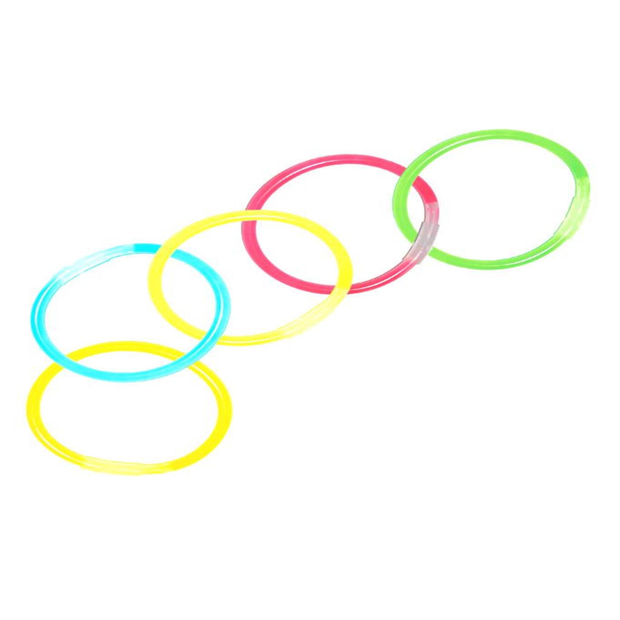 FUNNY FASHION Bracelets Lumineux Mix-Couleurs x15