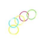 FUNNY FASHION Bracelets Lumineux Mix-Couleurs x15