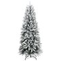 Voir la diapositive 3 : VIDAXL Sapin de Noël artificiel 150 LED et neige floquee 150 cm