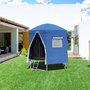 Voir la diapositive 2 : JUMP4FUN Tente cabane pour trampoline 6FT-185cm - Bleu