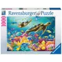 RAVENSBURGER Puzzle 1000 pièces : Le monde sous-marin bleu