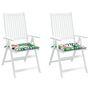 Voir la diapositive 4 : VIDAXL Coussins de chaise de jardin lot de 2 multicolore 40x40x3 cm