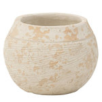 Paris Prix Cache-Pot Rond Design  Rustique  23cm Blanc