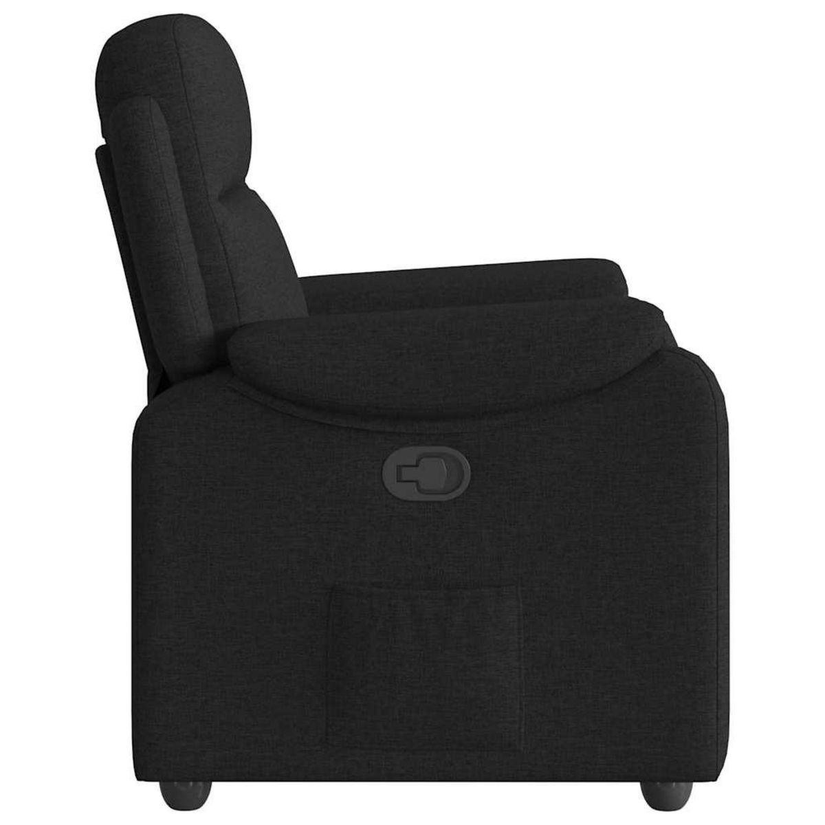 VIDAXL Fauteuil inclinable Noir Tissu