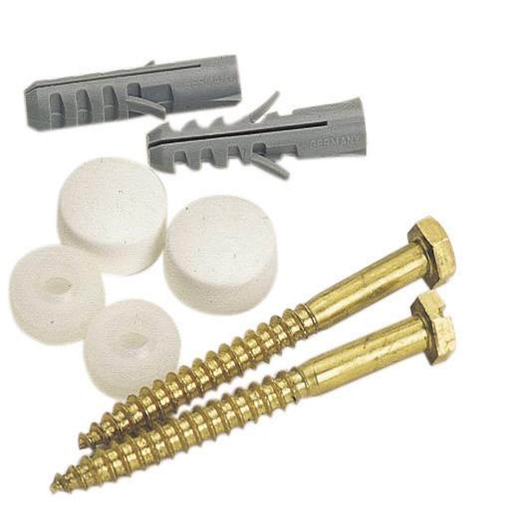 CENTRALE BRICO Lot de 2 chevilles clips pour fixation, l.9 x H.11 cm