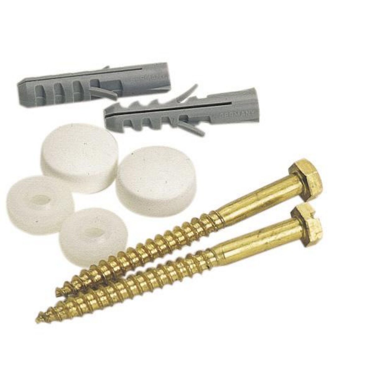 CENTRALE BRICO Lot de 2 chevilles clips pour fixation, l.9 x H.11 cm