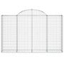 Voir la diapositive 4 : VIDAXL Paniers a gabions arques 3 pcs 200x30x120/140 cm Fer galvanise