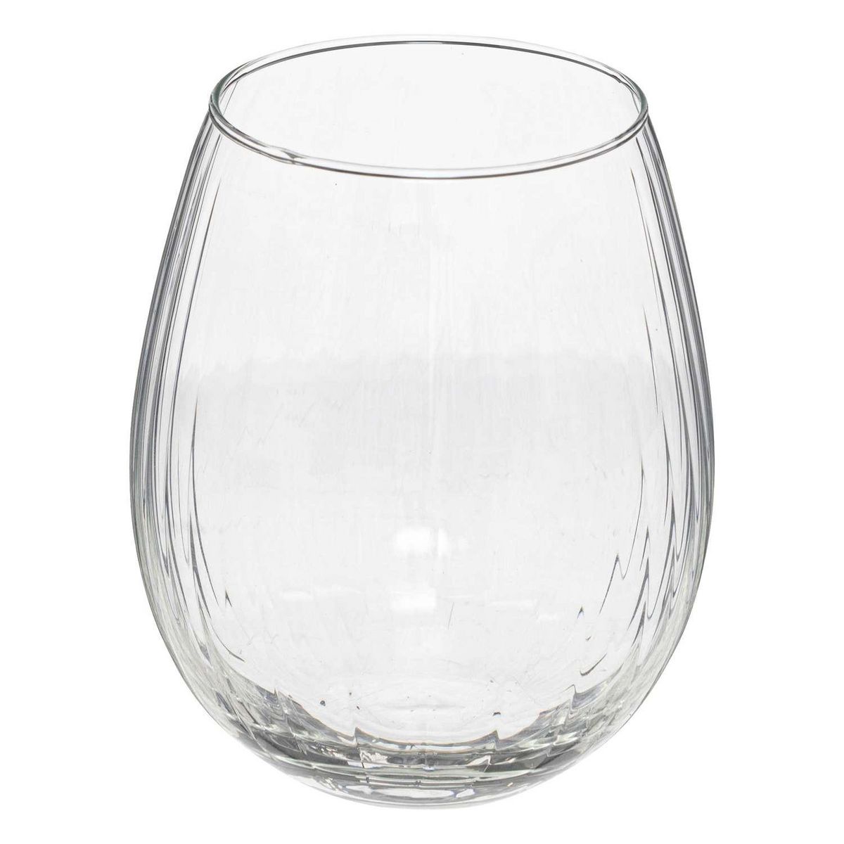 SECRET DE GOURMET Service de verres finition striée 12 pièces