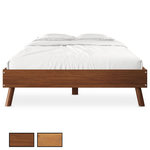 IDIMEX Lit futon KARRI 140 x 200 cm, en bois massif. Coloris disponibles : Marron