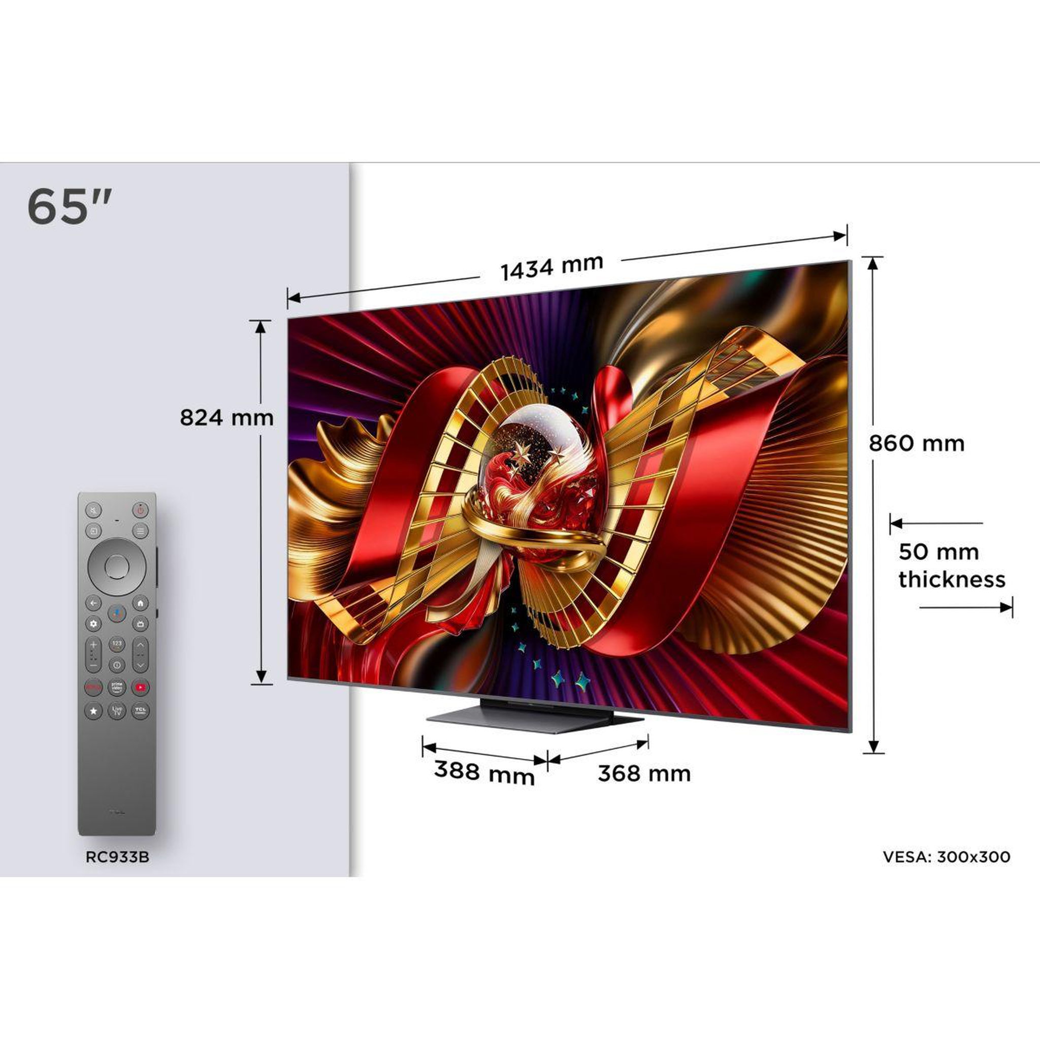 Voir la diapositive 4 : TCL Tv mini led 65c89l (2026) 65  (164 cm)