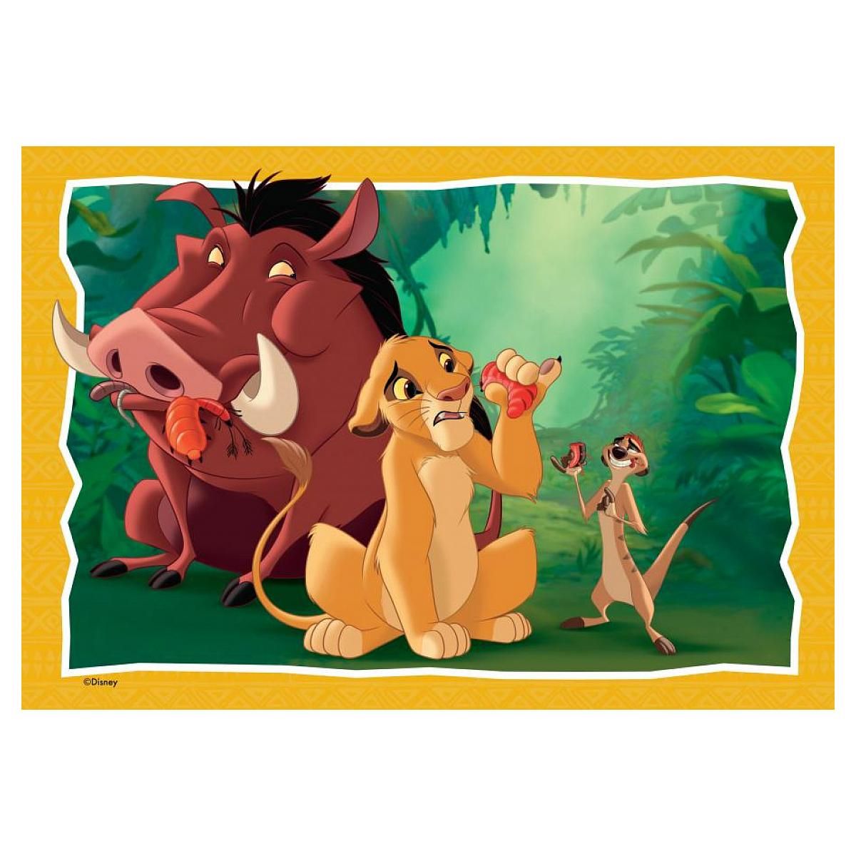 RAVENSBURGER Puzzle le roi lion disney animal friends 2x24p