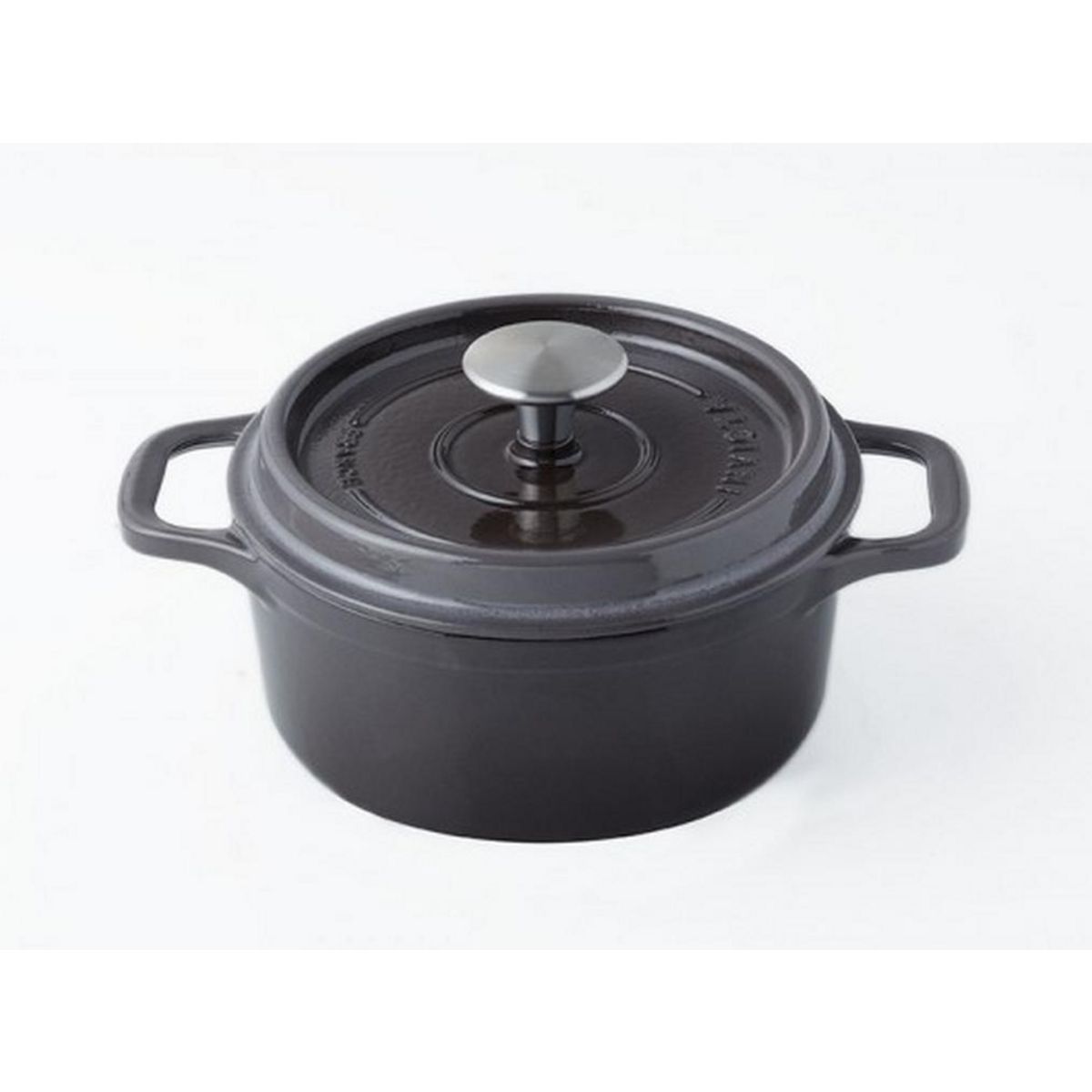 Invicta Cocotte ronde en fonte émaillée 28cm taupe - puv402287