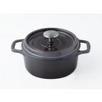 Invicta Cocotte ronde en fonte émaillée 28cm taupe - puv402287