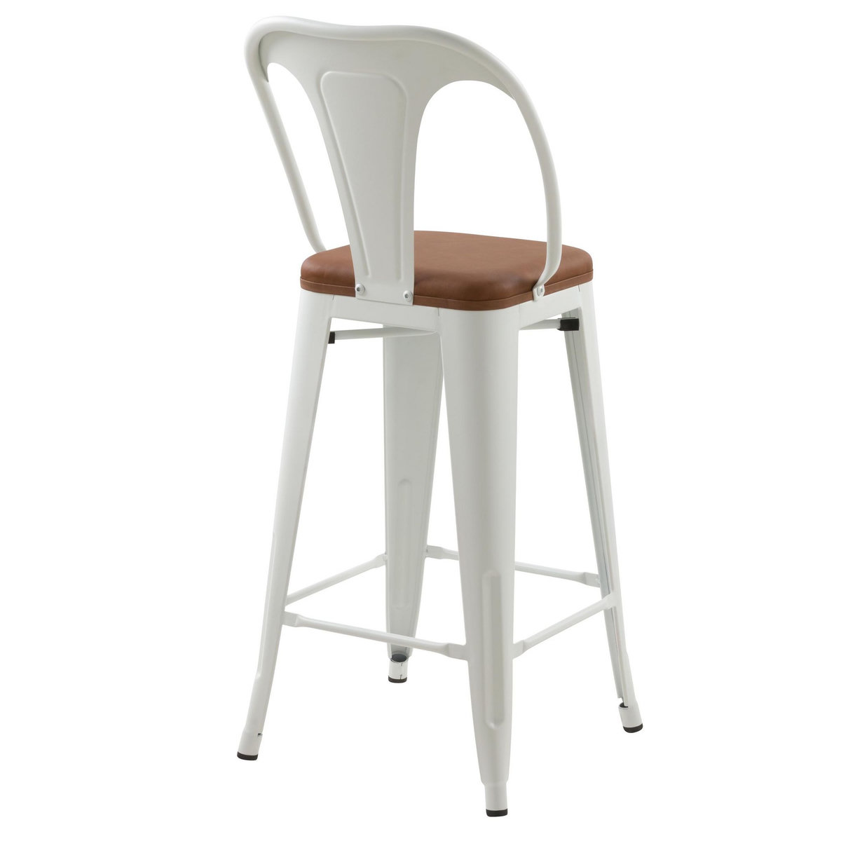 Rendez vous déco Lot de 2 chaises pour îlot central 68 cm noires et marron - Charly