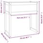 Voir la diapositive 6 : VIDAXL Jardiniere Blanc 78x40x81 cm Bois massif de pin