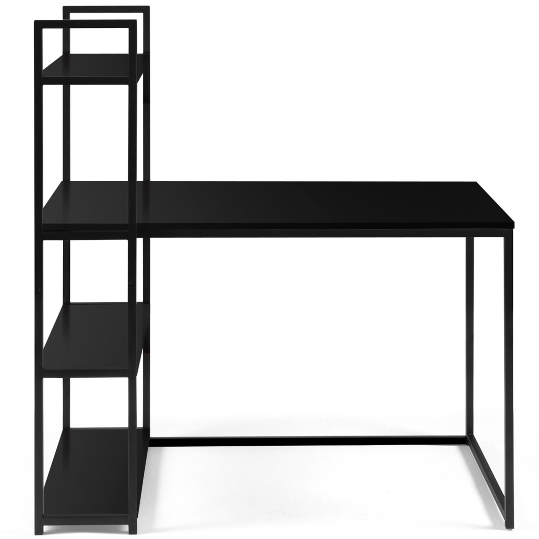 Voir la diapositive 3 : ID MARKET Bureau bibliothèque delson noir design industriel