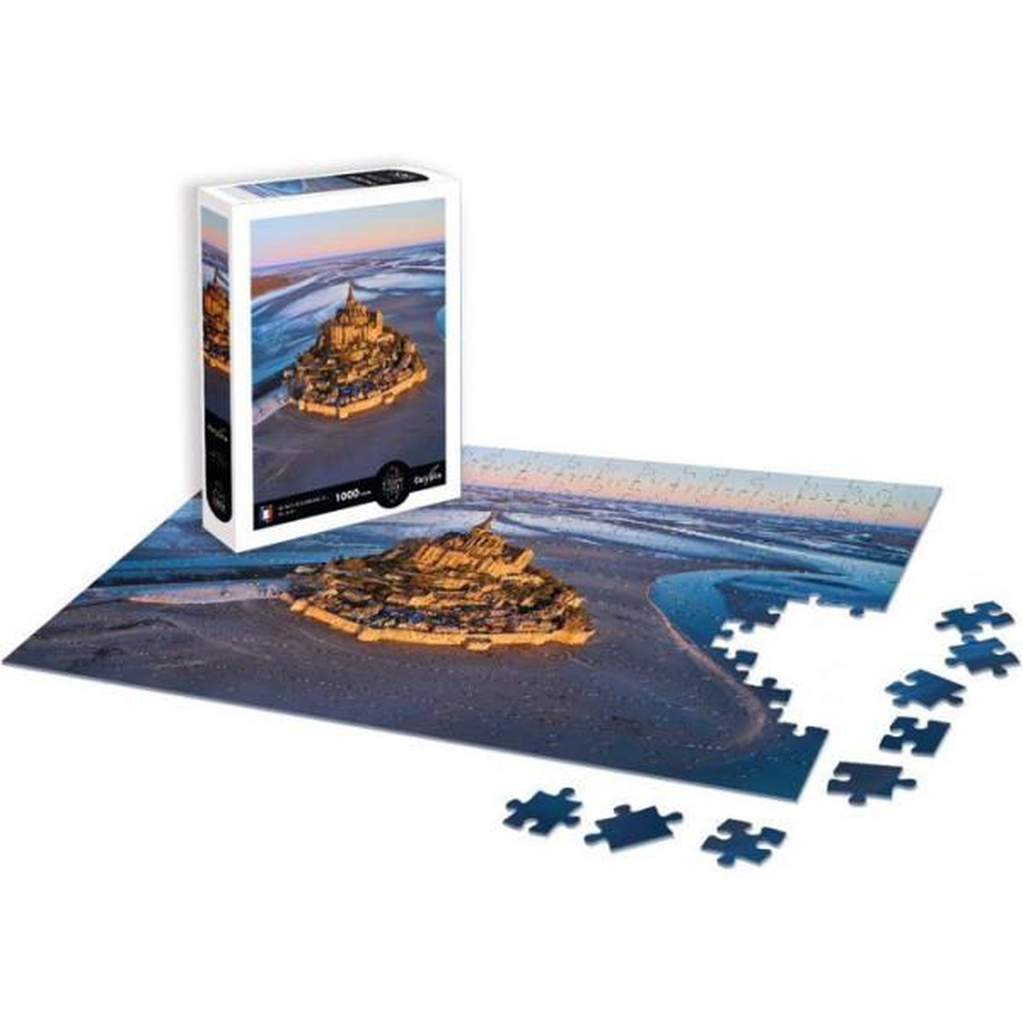 Voir la diapositive 2 : Sentosphere Puzzle - sentosphere - calypto - 1000 pieces - le mont-saint-michel - normandie - toucher soyeux - des 9 ans