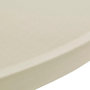 Voir la diapositive 4 : VIDAXL Housse de table Ø 70 cm Creme extensible 2 pcs