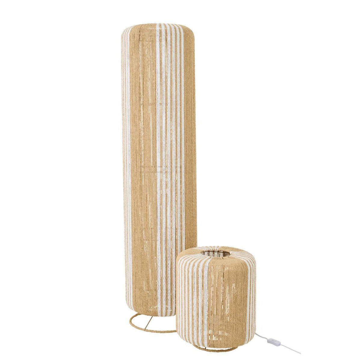 Paris Prix Lampadaire Corde  Chase  138cm Blanc & Naturel
