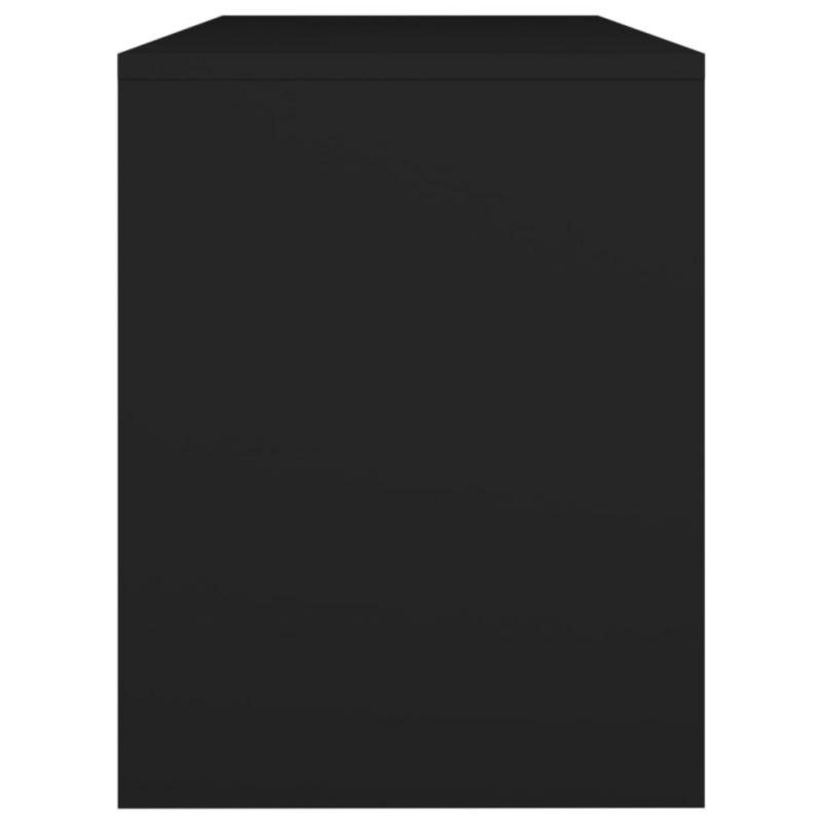 VIDAXL Tabouret de toilette Noir 70x35x45 cm Bois d ingénierie