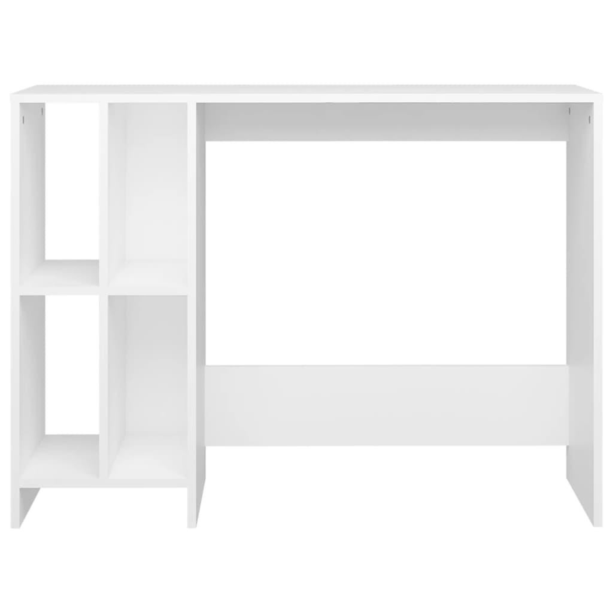 Voir la diapositive 3 : VIDAXL Bureau d'ordinateur portable blanc bois d'ingenierie