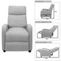 Voir la diapositive 3 : The Home Deco Factory Fauteuil relax multiposition Odda - Gris