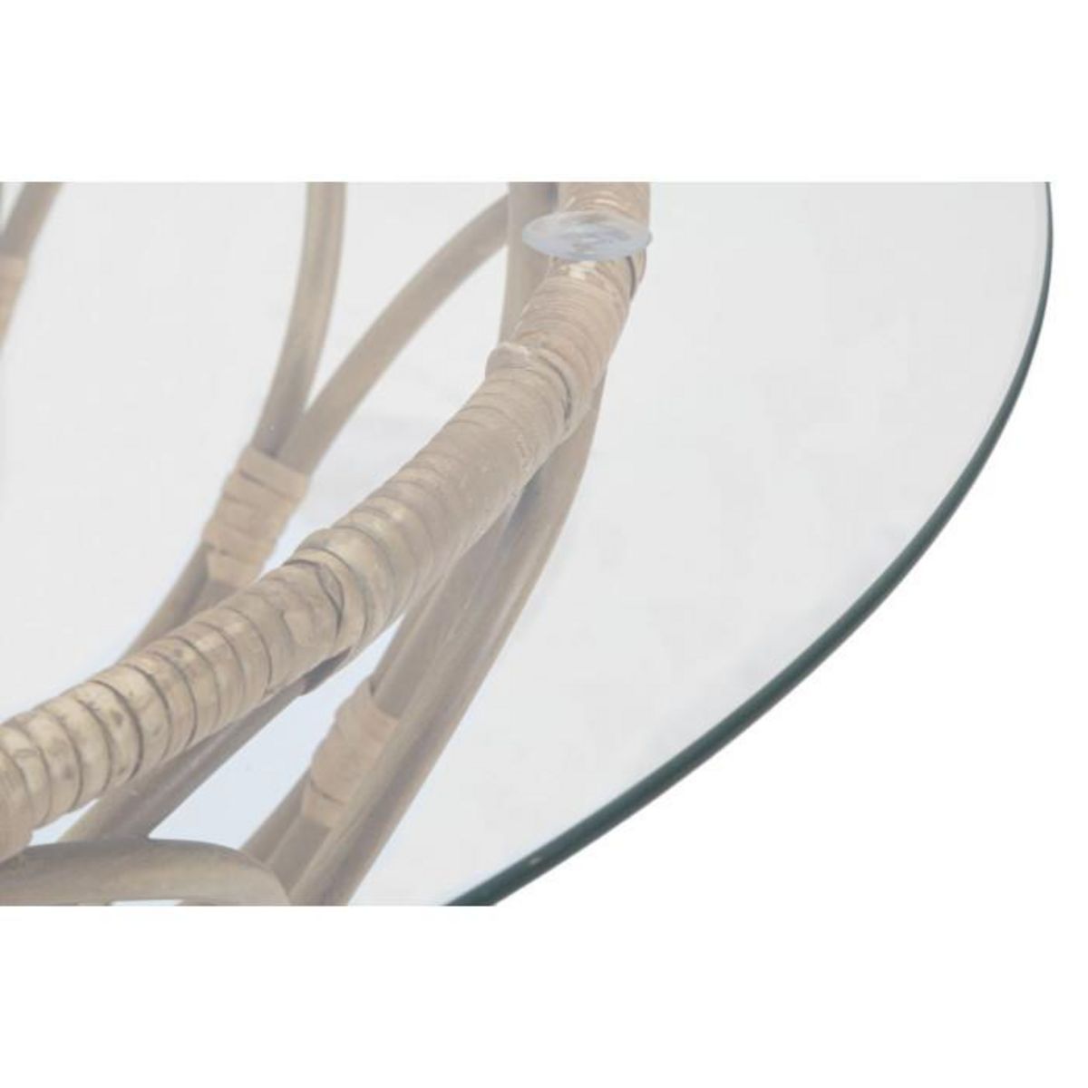 Paris Prix Table Basse en Verre  Panama  75cm Naturel