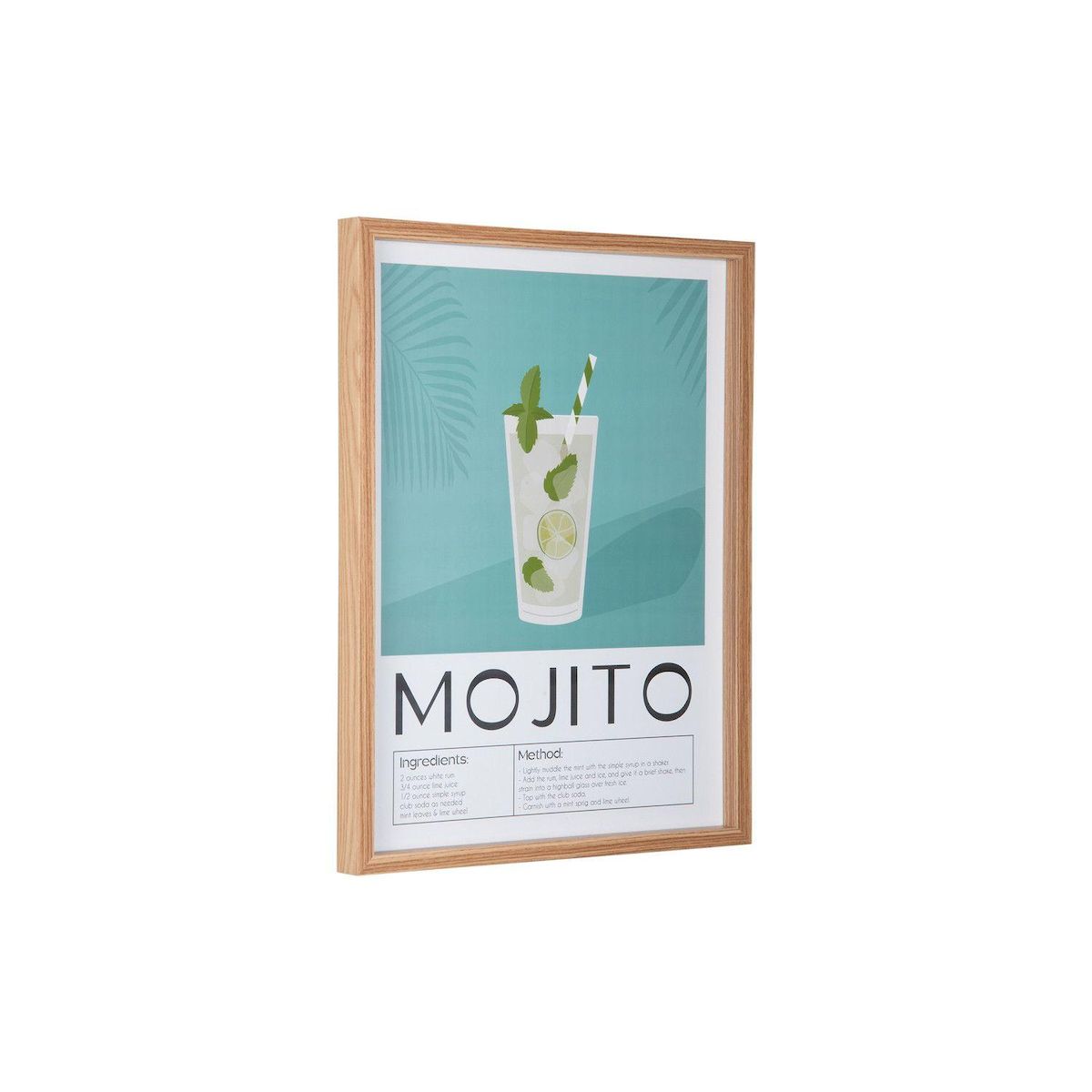 PRESENT TIME Affiche encadrée COCKTAIL