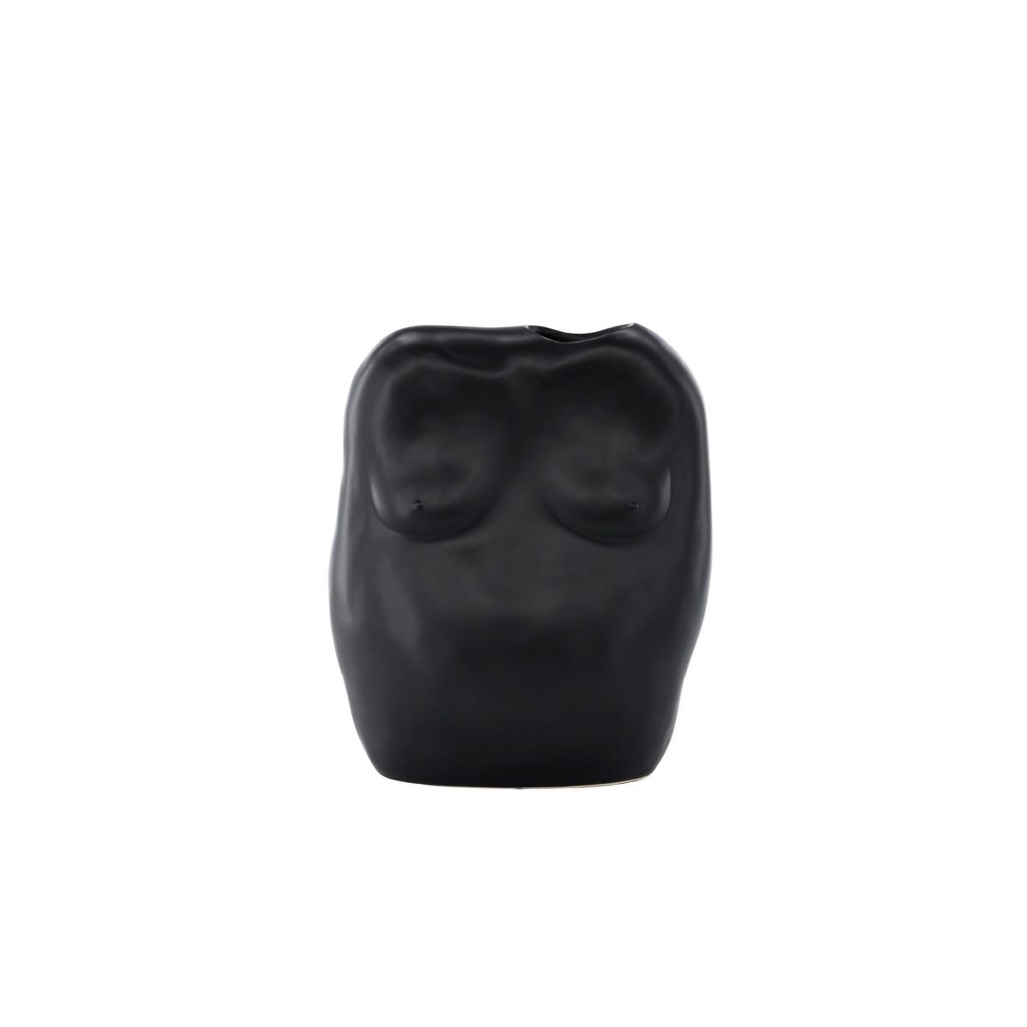 Voir la diapositive 4 : Paris Prix Vase buste en céramique  romie  28cm noir