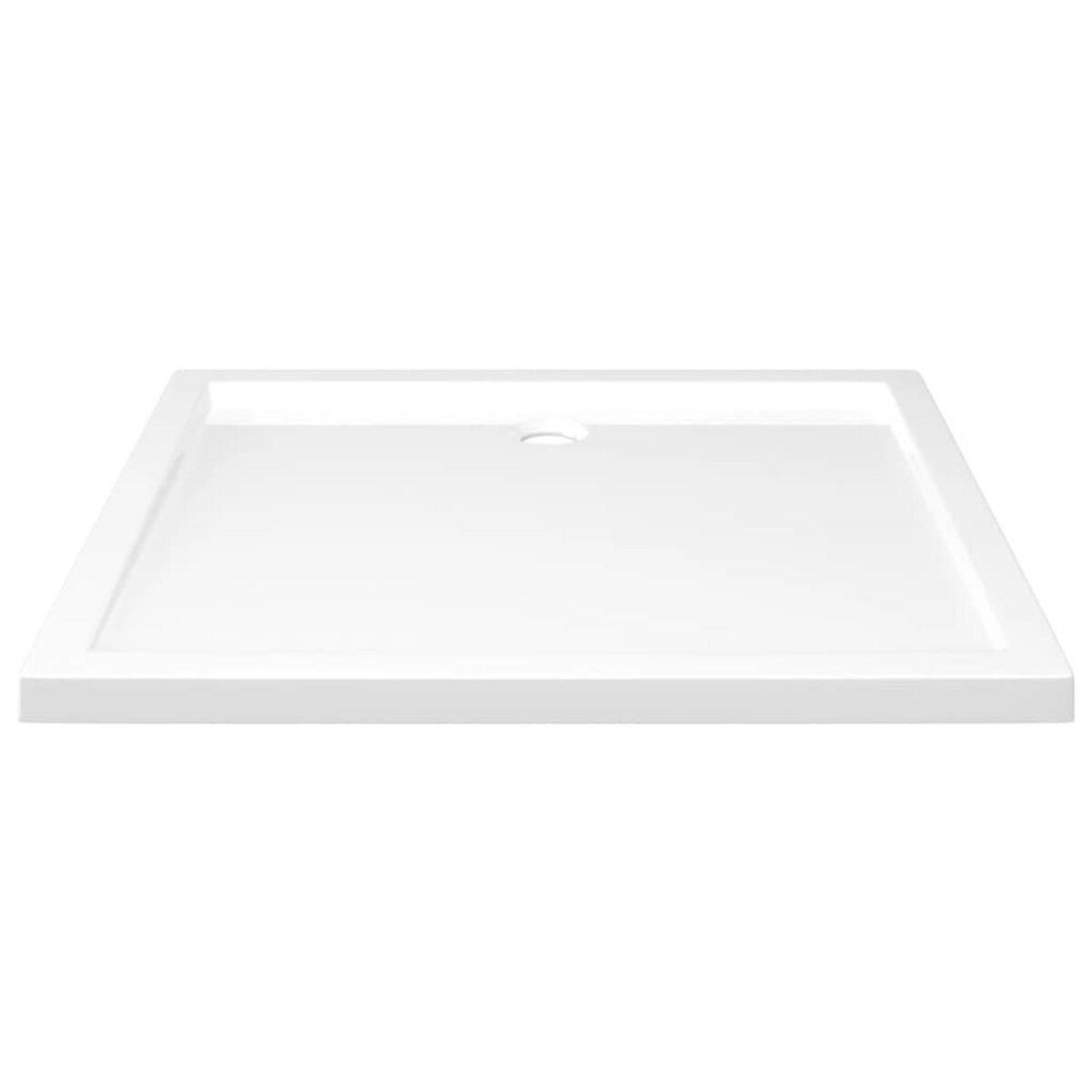 VIDAXL Receveur de douche rectangulaire ABS Blanc 80x90 cm