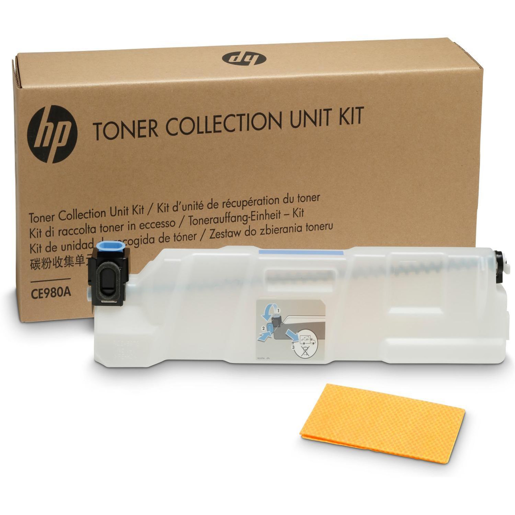 Voir la diapositive 3 : HP Unité de collecte de toner HP Color LaserJet CE980A Noir